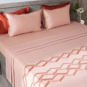Embroidered Bedsheet with 2 Pillow Covers